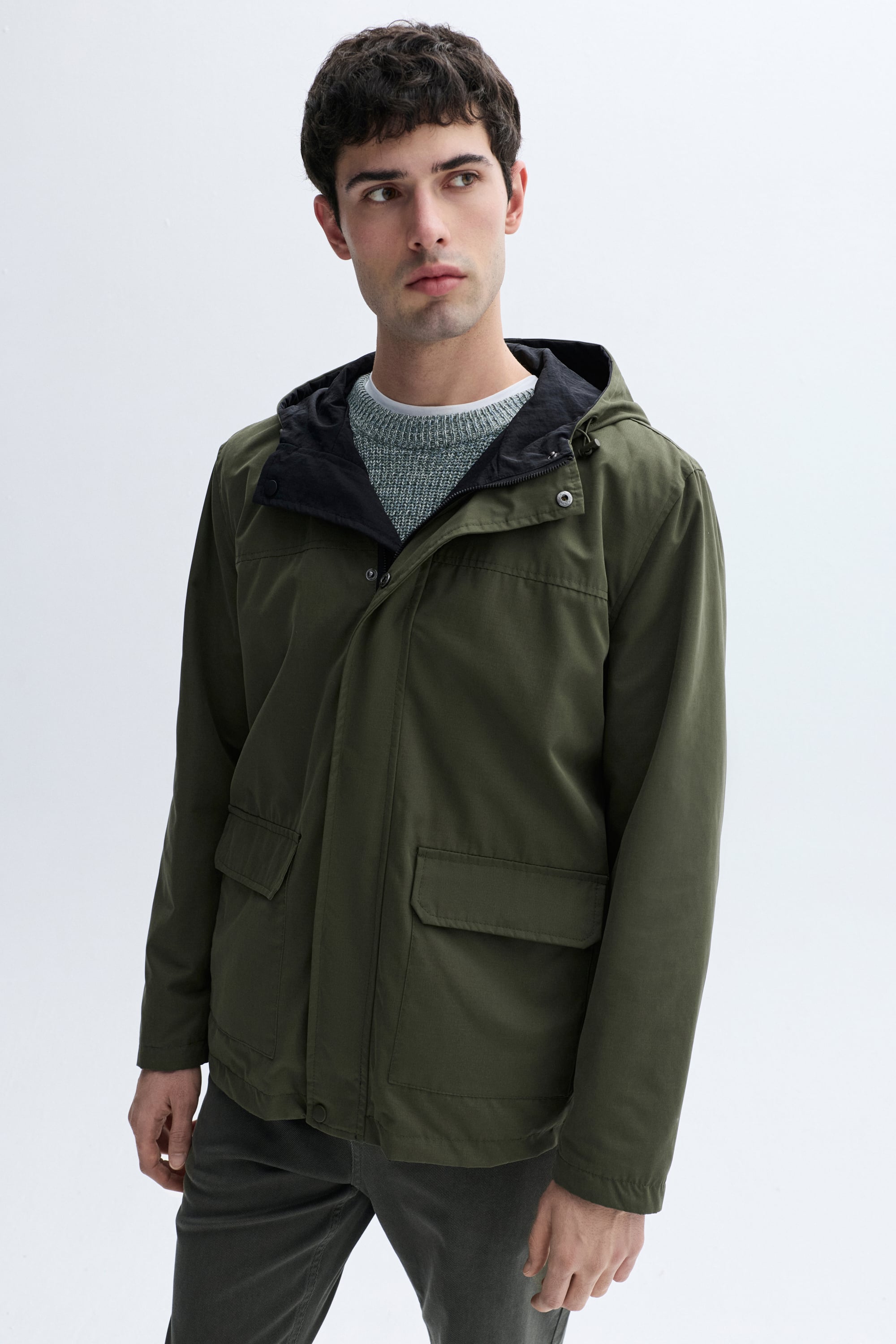 ÇİFT TARAFLI KAPÜŞONLU PARKA