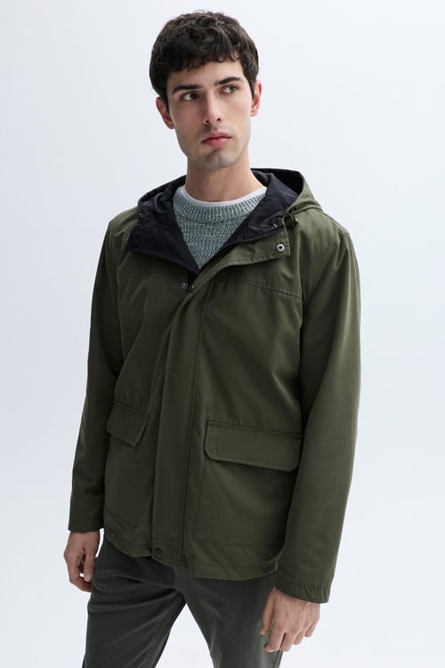 ÇİFT TARAFLI KAPÜŞONLU PARKA