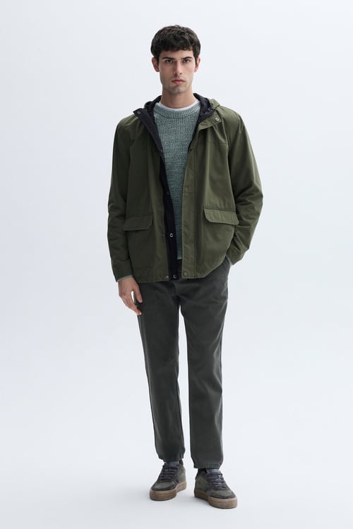 ÇİFT TARAFLI KAPÜŞONLU PARKA