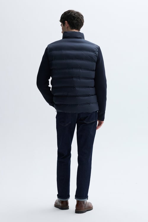  DİK YAKA KOL DETAYLI ŞİŞME MONT