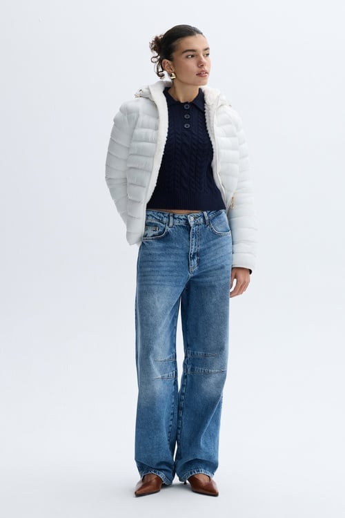 KAPİTONELİ ÇİFT TARAFLI PUFFER MONT