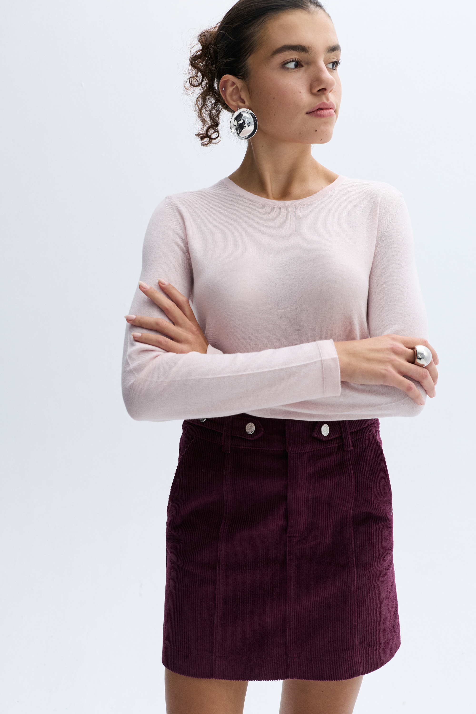 MODAL KARIŞIMLI BİSİKLET YAKA TRİKO KAZAK