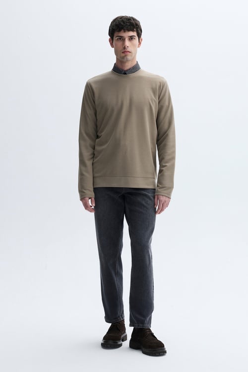 BİSİKLET YAKA SWEATSHIRT