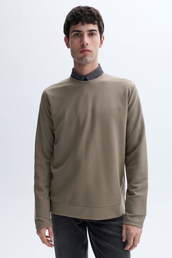 BİSİKLET YAKA SWEATSHIRT