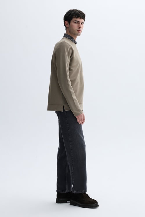 BİSİKLET YAKA SWEATSHIRT