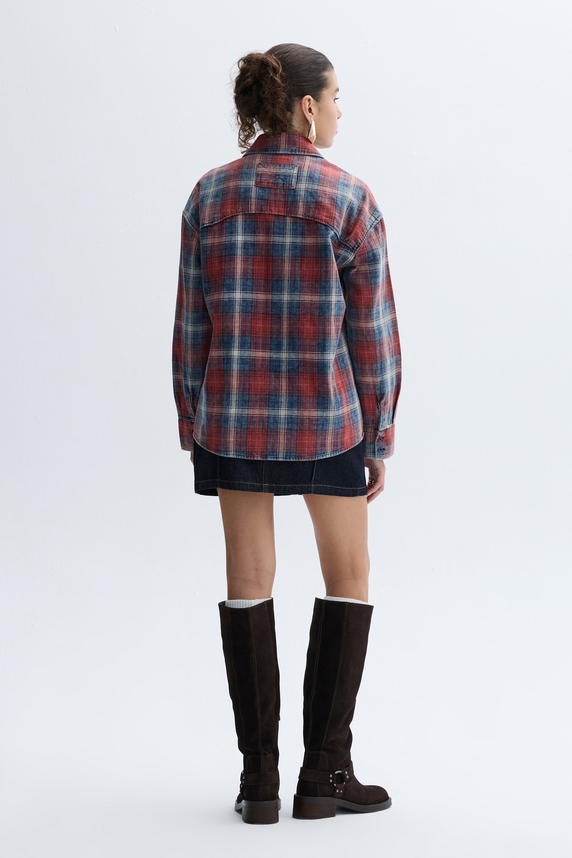 EKOSELİ ÇİFT CEPLİ OVERSIZE GÖMLEK