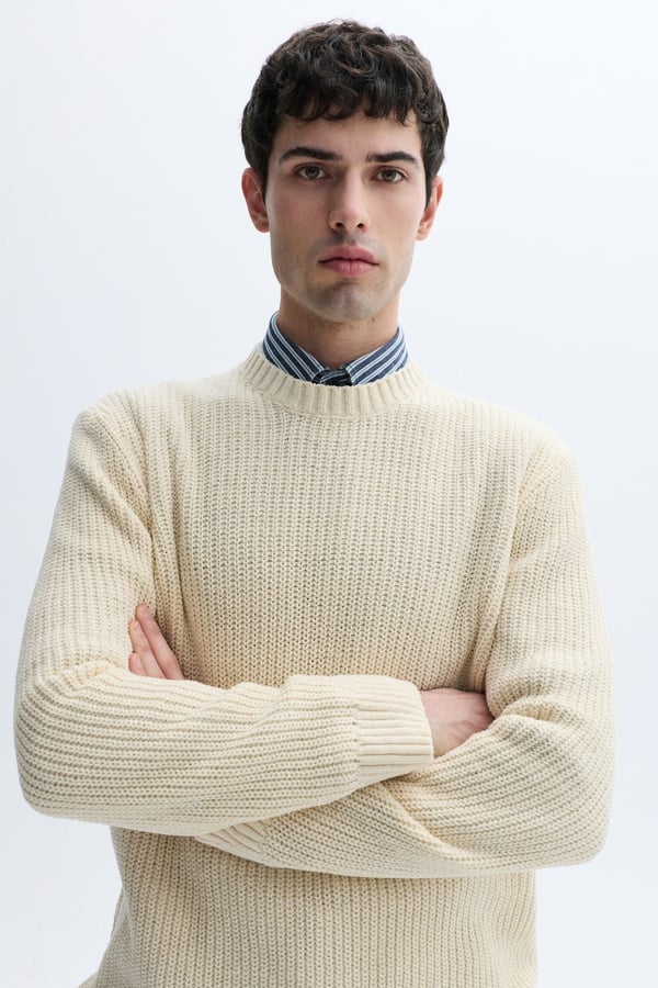 BİSİKLET YAKA ÖRGÜ KAZAK