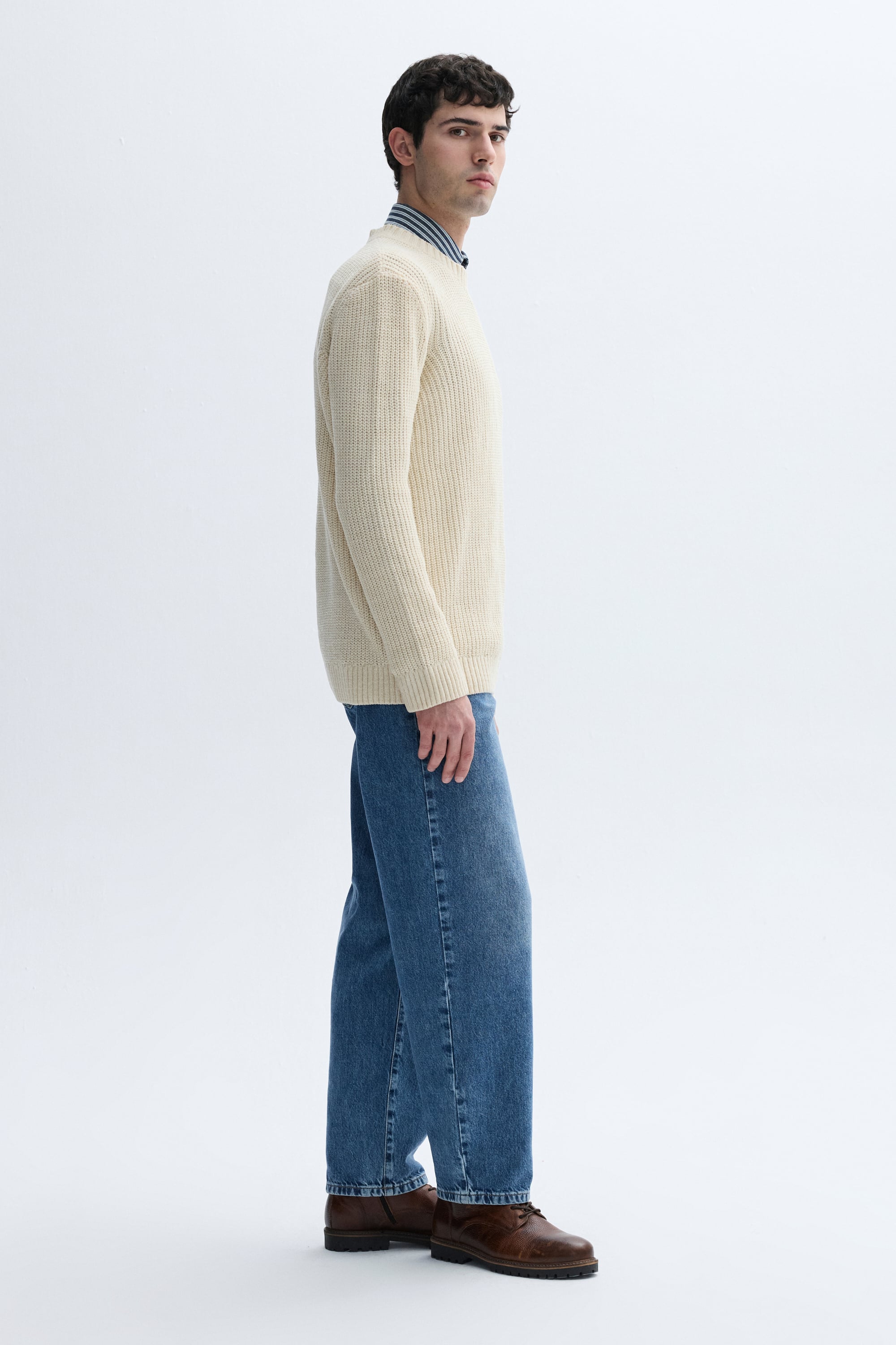 BİSİKLET YAKA ÖRGÜ KAZAK