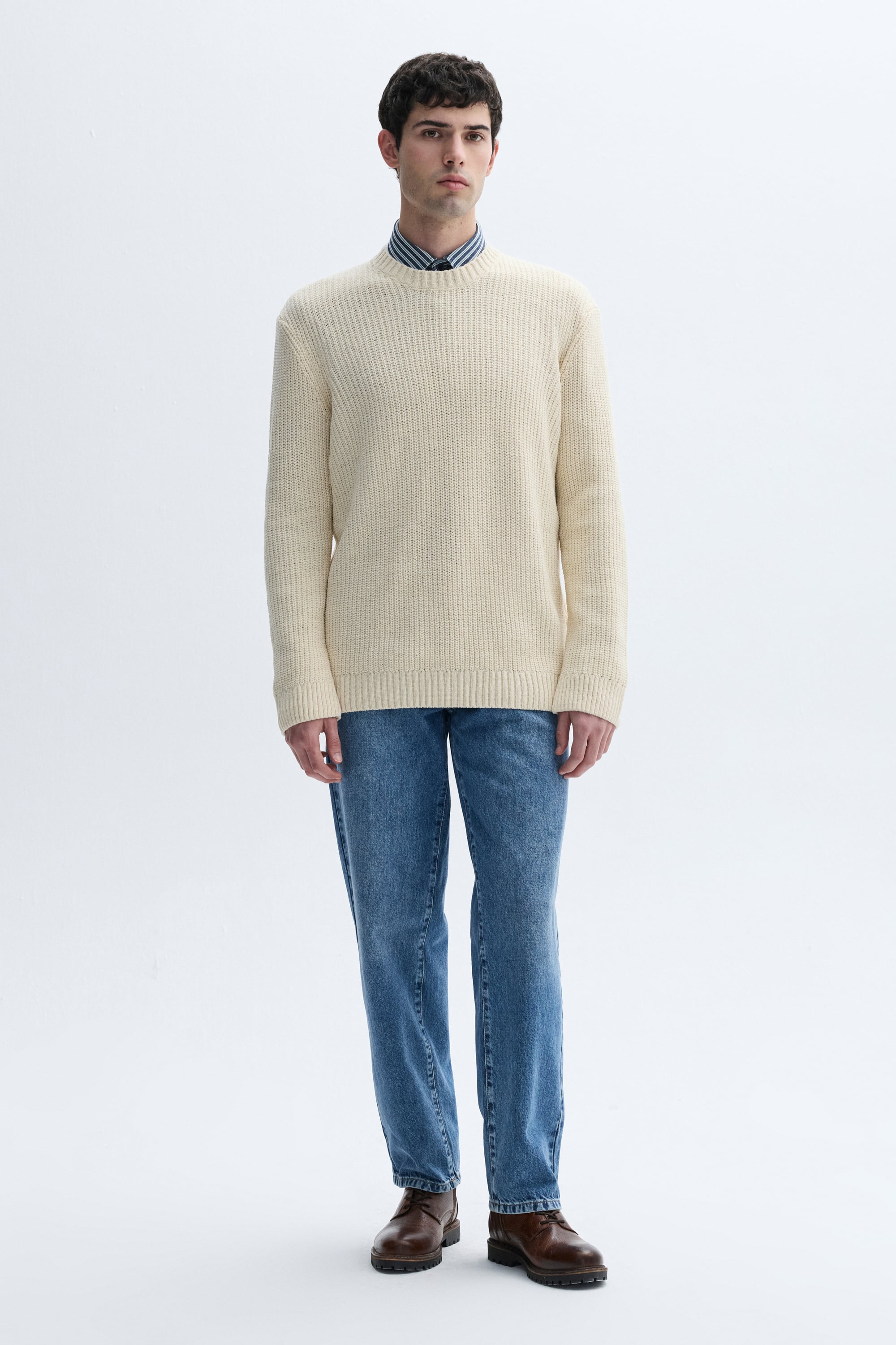 BİSİKLET YAKA ÖRGÜ KAZAK