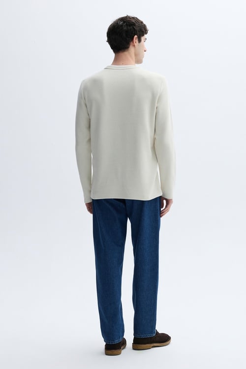 YAKA DETAYLI BİSİKLET YAKA SWEATSHIRT