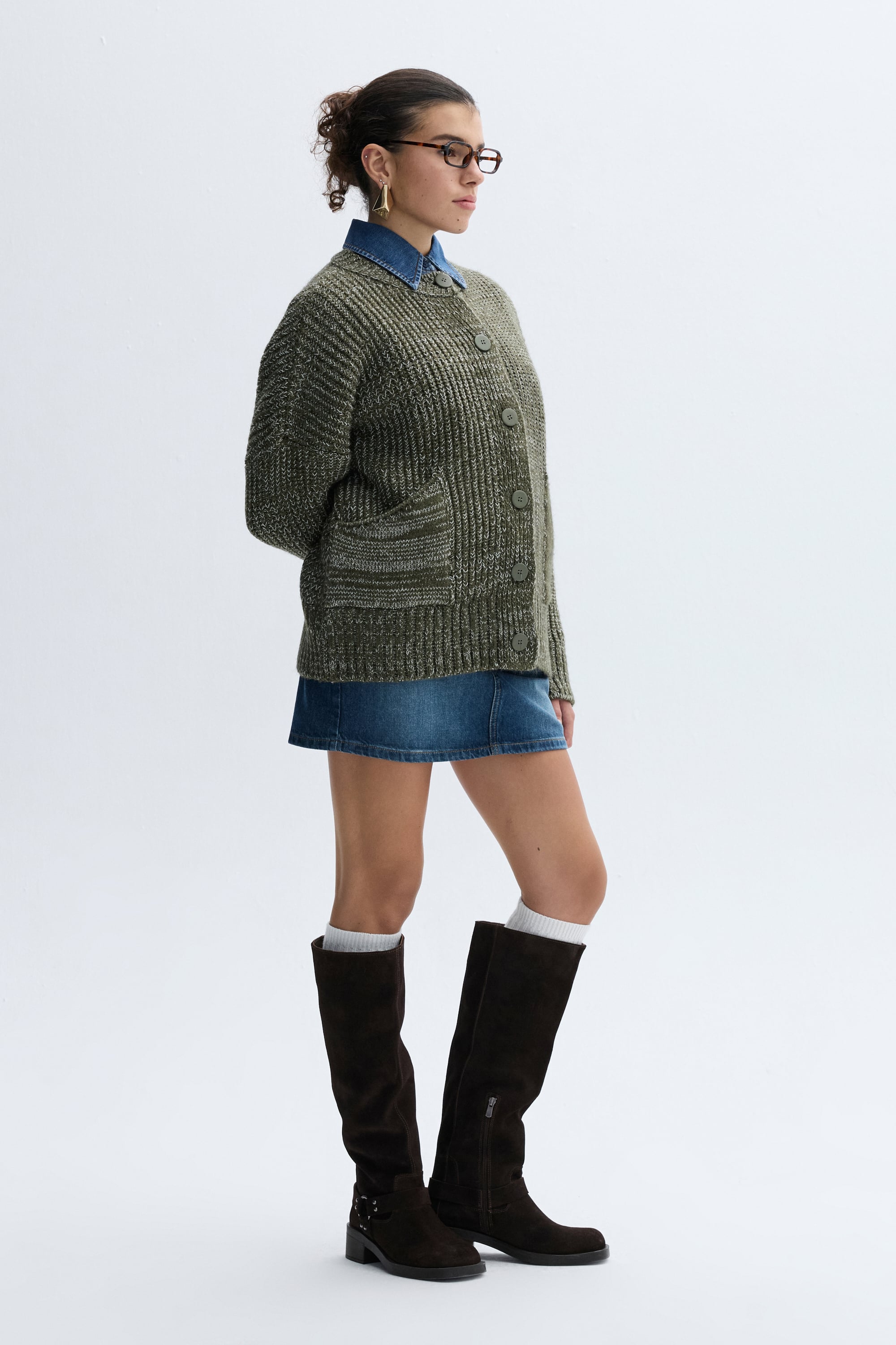 LOOSE FIT ÖRGÜLÜ HIRKA