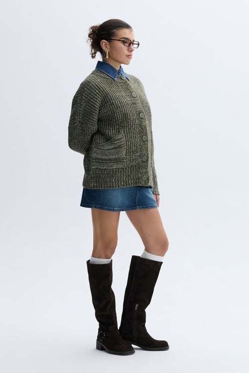 LOOSE FIT ÖRGÜLÜ HIRKA