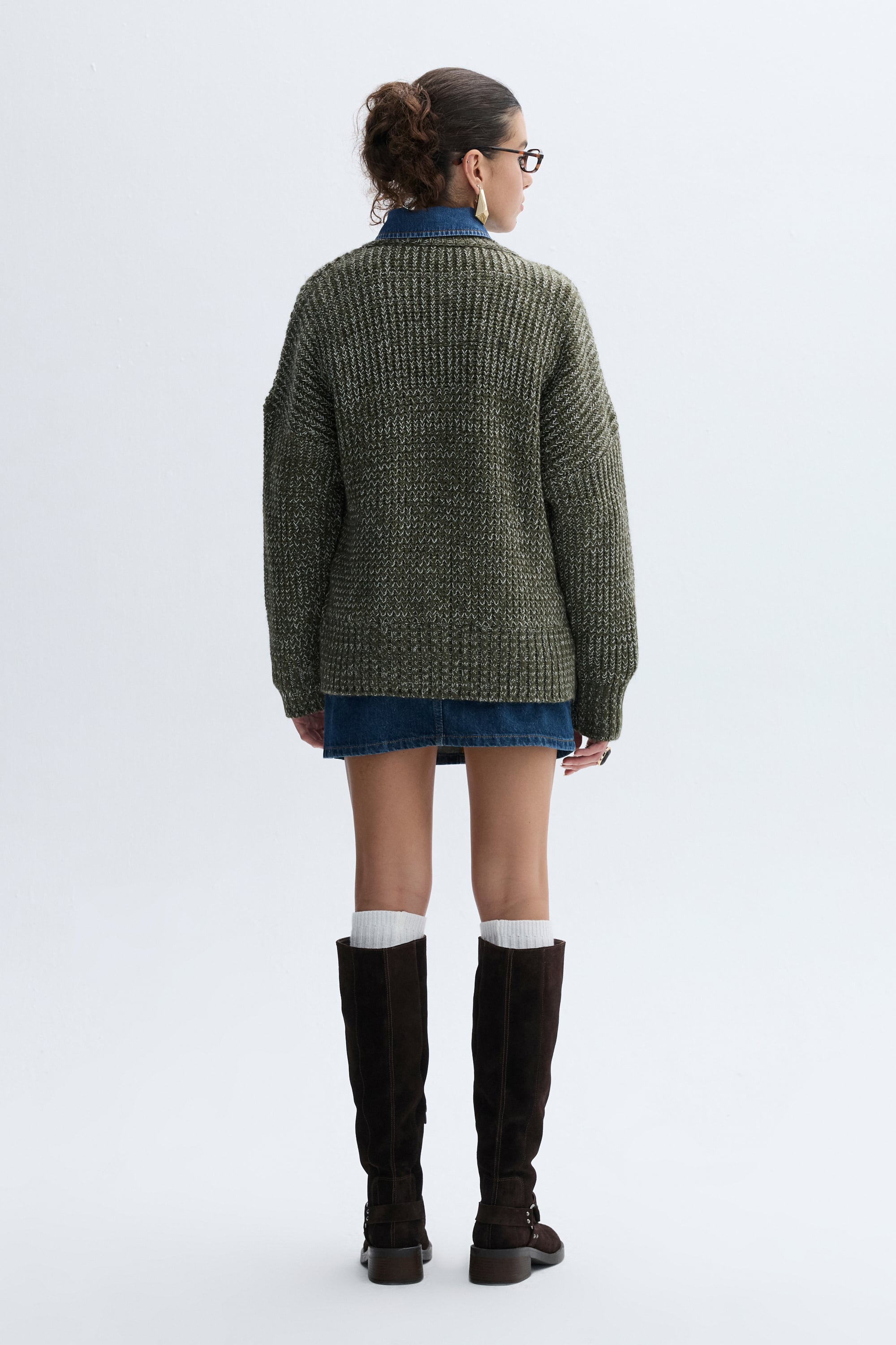 LOOSE FIT ÖRGÜLÜ HIRKA