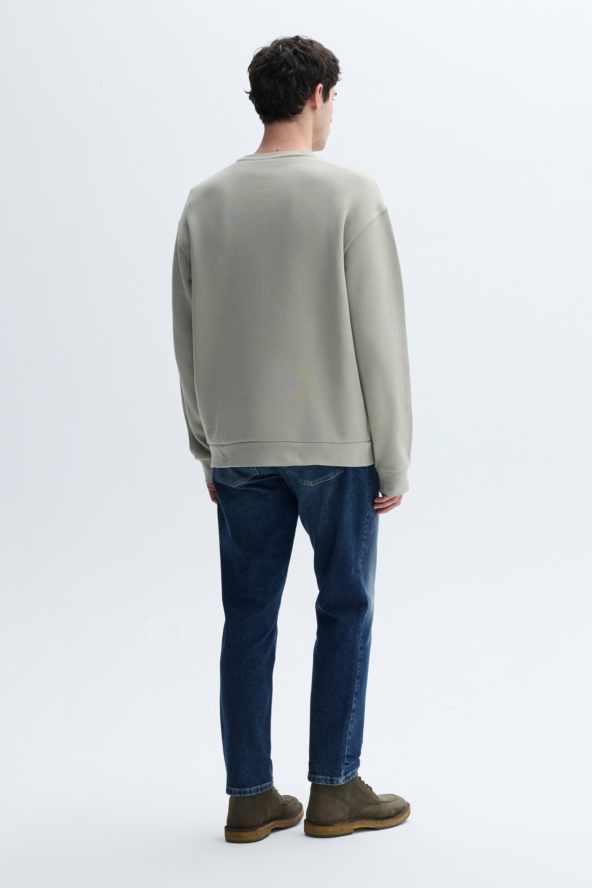 OVERSIZE BİSİKLET YAKA SWEATSHIRT