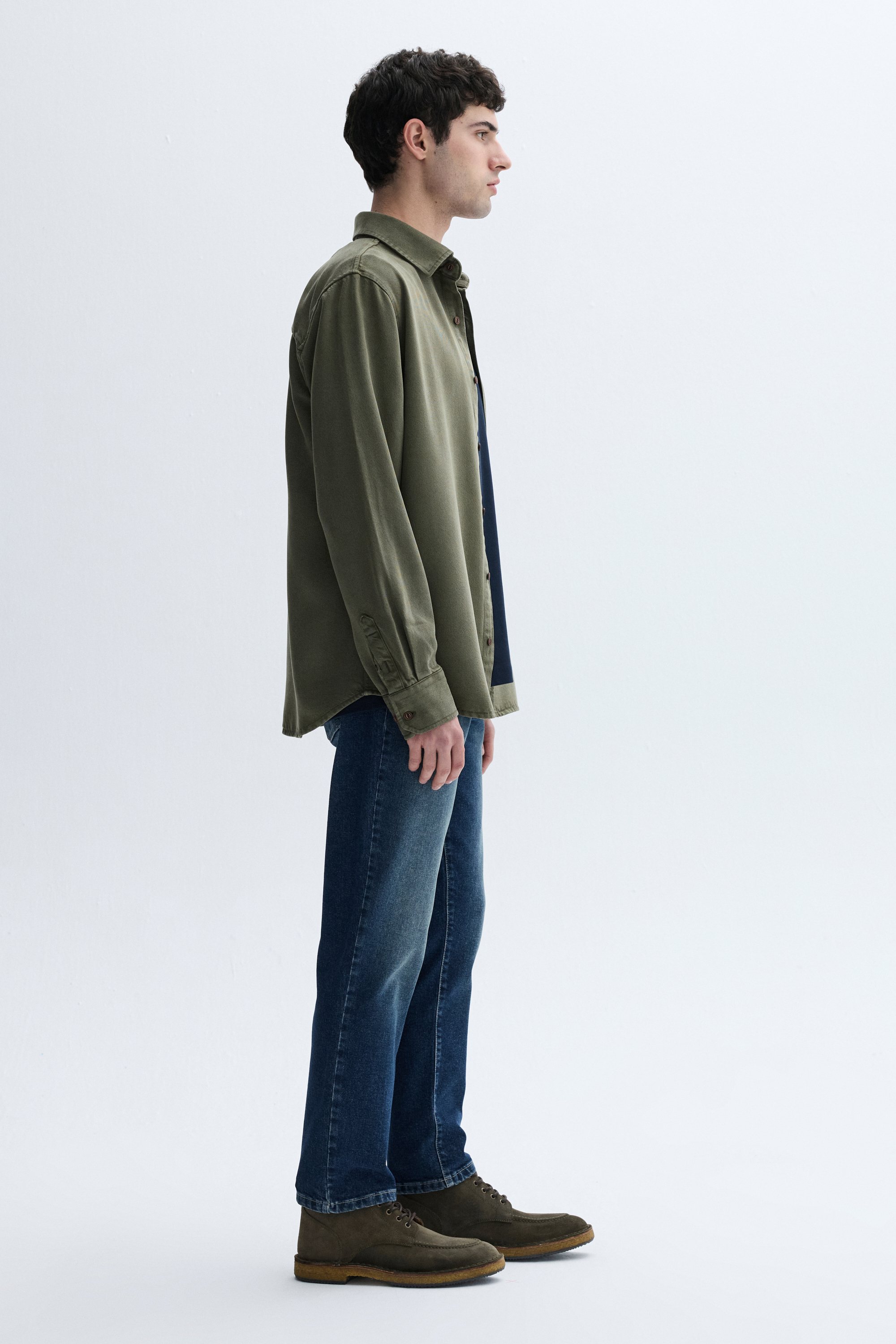 REGULAR FIT UZUN KOLLU LİYOSEL GÖMLEK