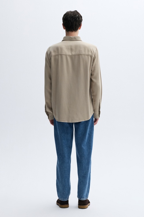 REGULAR FIT UZUN KOLLU LİYOSEL GÖMLEK