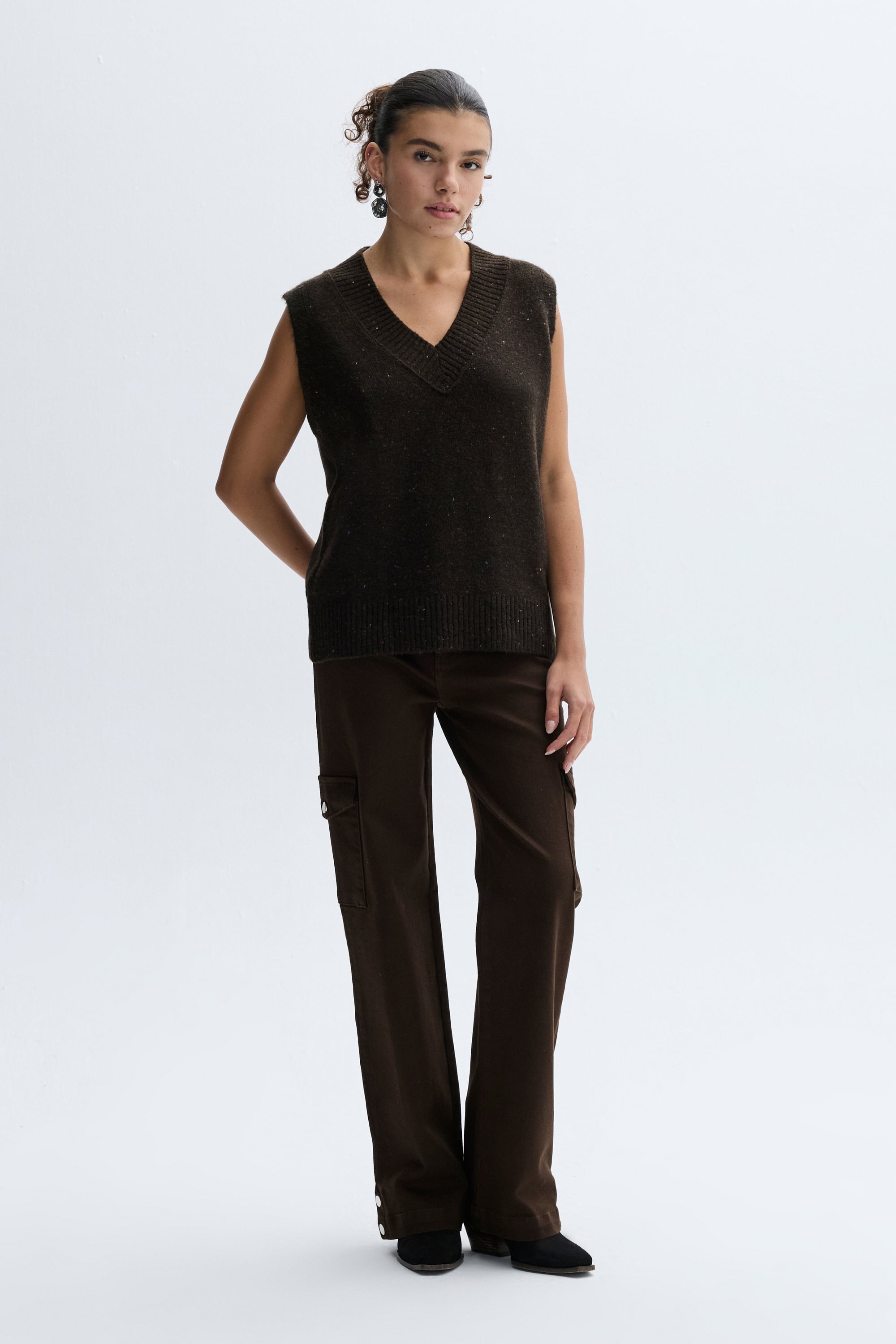 DÜĞME DETAYLI KARGO PANTOLON