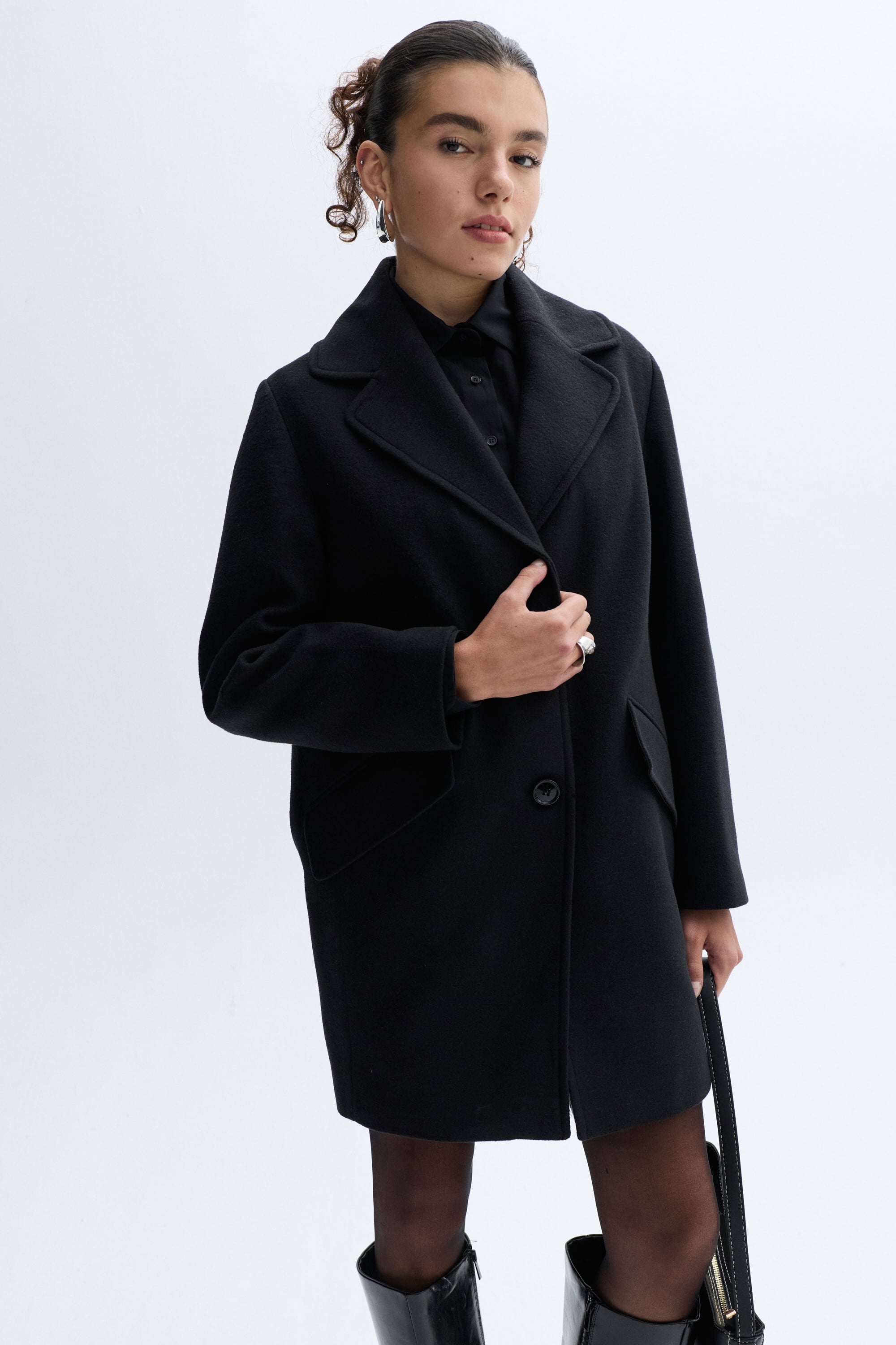 OVERSIZE KISA KAŞE KABAN