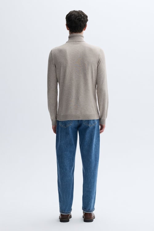 FITTED BALIKÇI YAKA TRİKO KAZAK