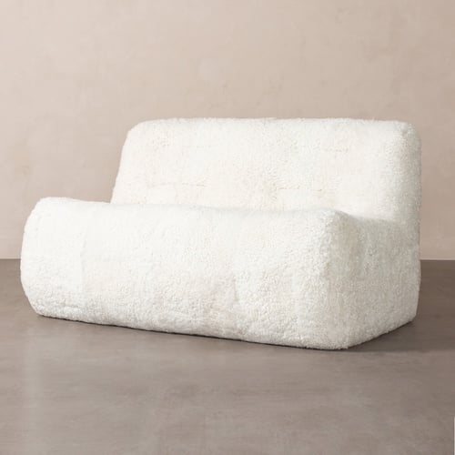 NOBU İKİLİ KÜRKLÜ BERJER BEYAZ