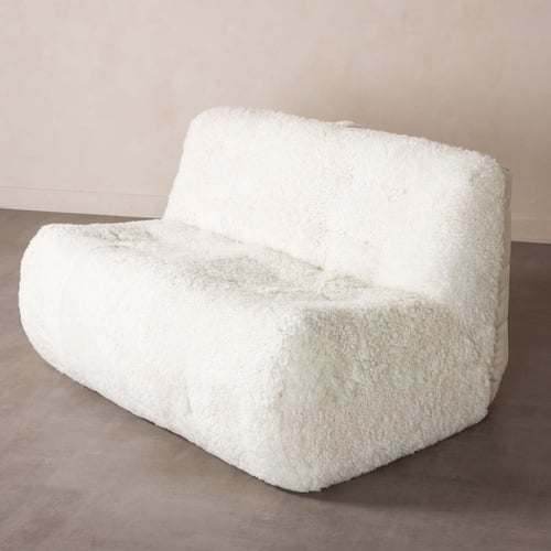 NOBU İKİLİ KÜRKLÜ BERJER BEYAZ