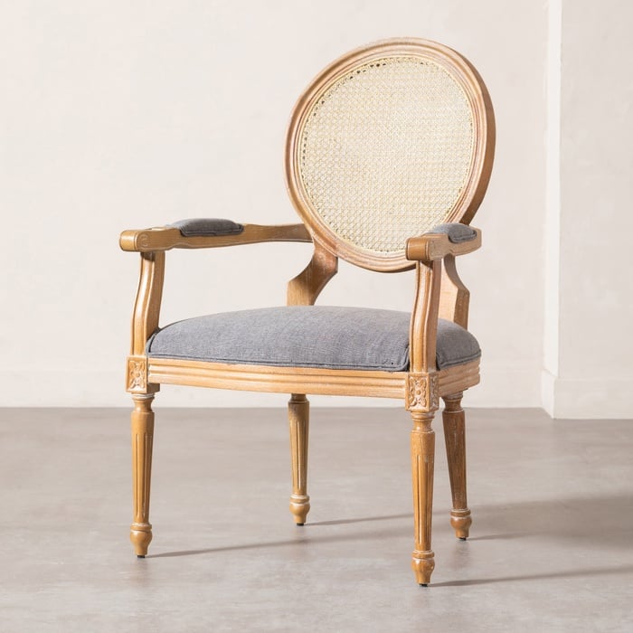 DARLINGTON MASİF AHŞAP HAZERAN SANDALYE GRİ