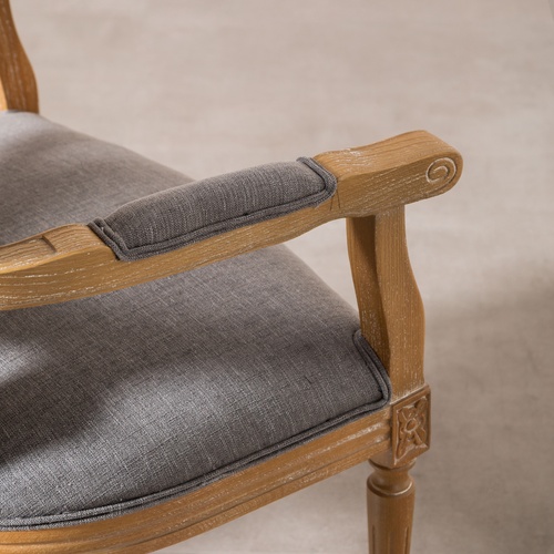  DARLINGTON MASİF AHŞAP HAZERAN SANDALYE GRİ