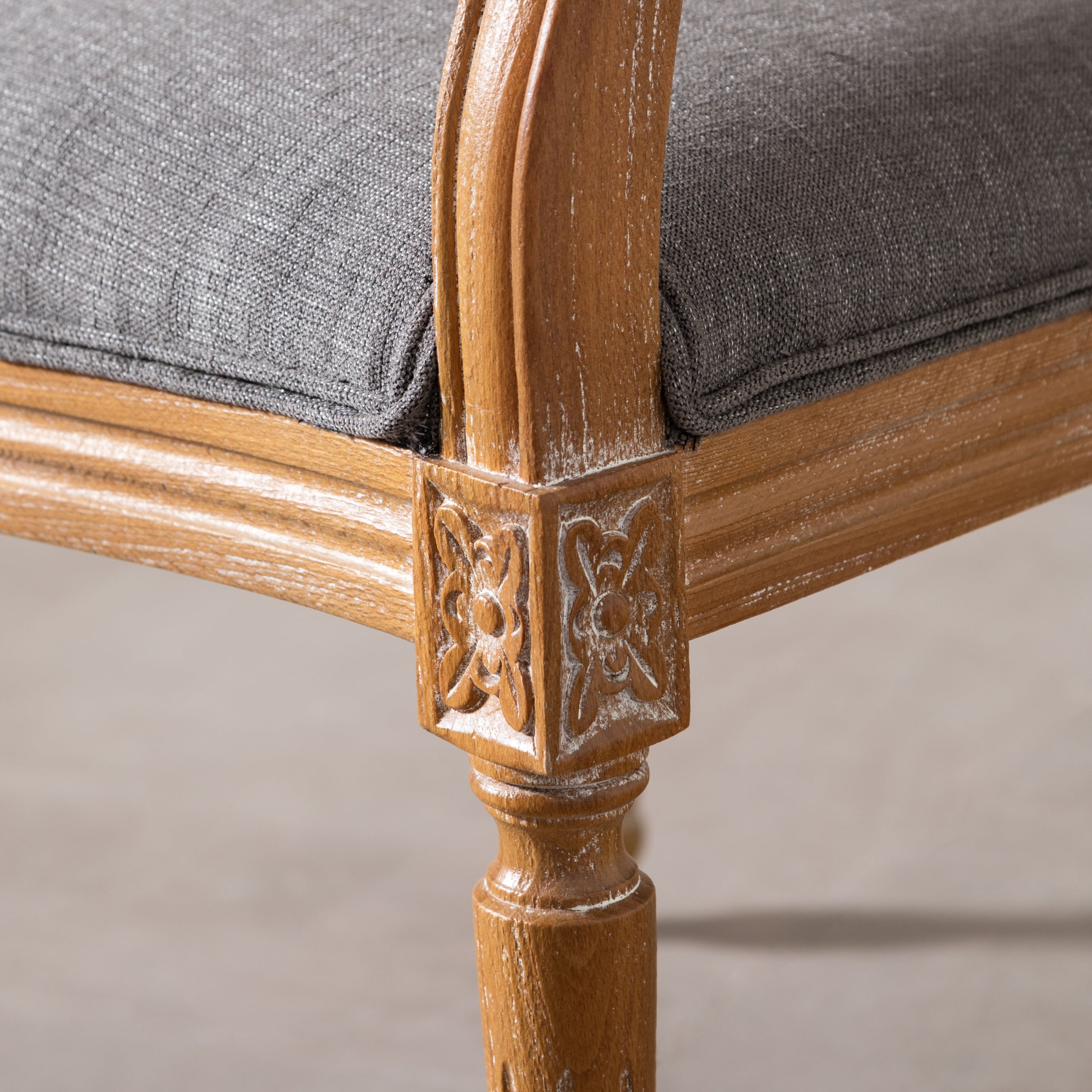 DARLINGTON MASİF AHŞAP HAZERAN SANDALYE GRİ