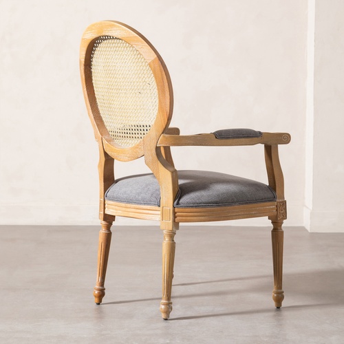 DARLINGTON MASİF AHŞAP HAZERAN SANDALYE GRİ