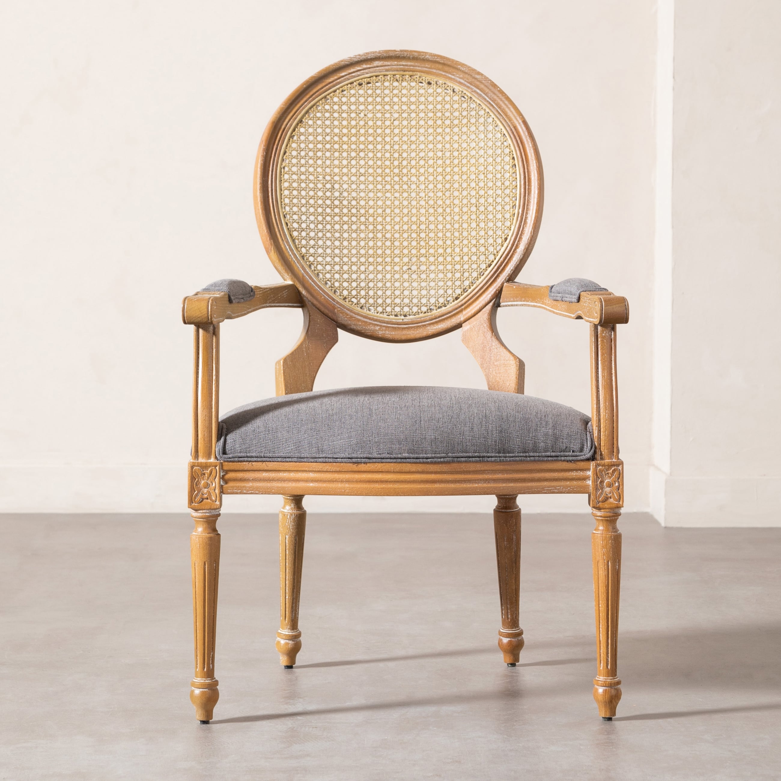 DARLINGTON MASİF AHŞAP HAZERAN SANDALYE GRİ