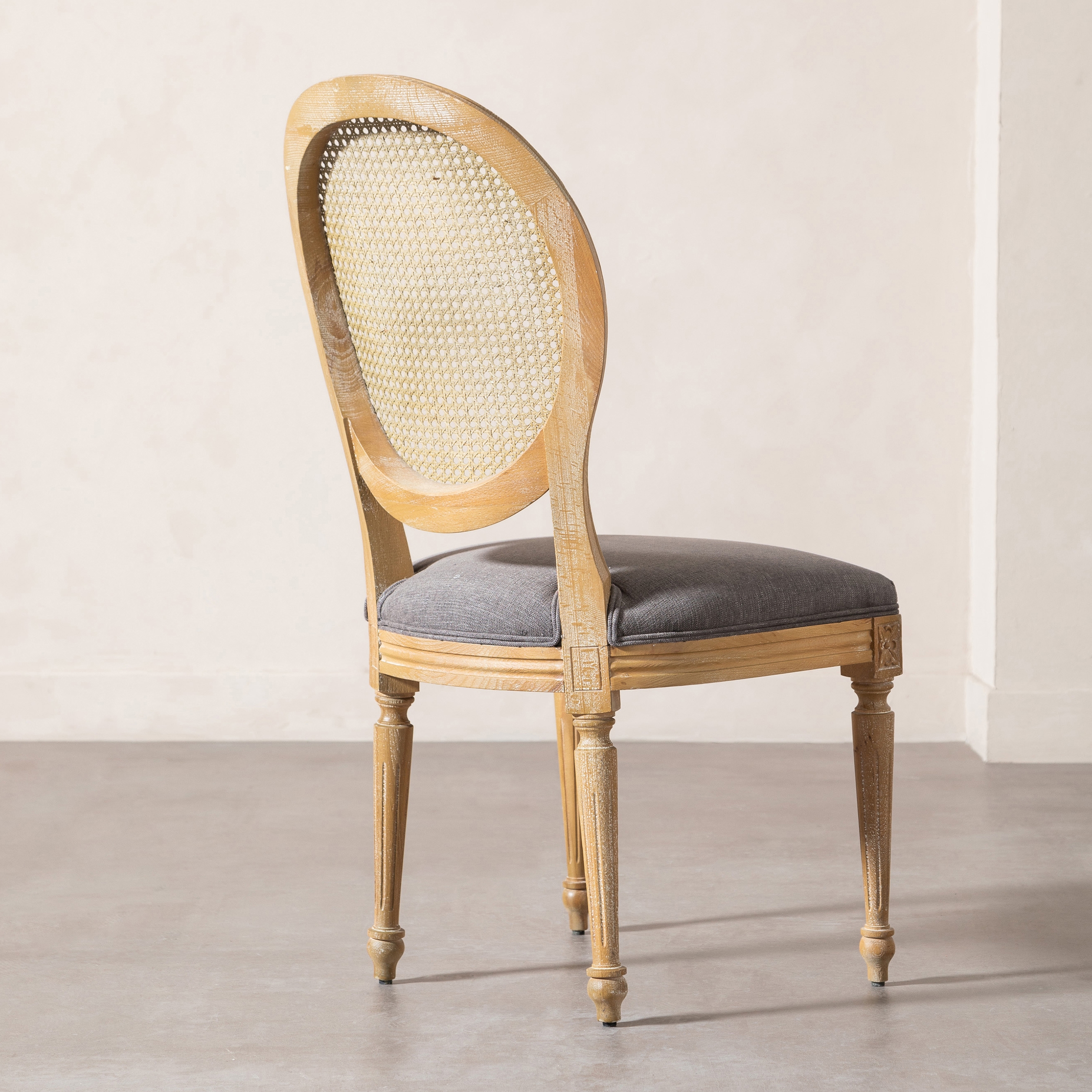 DARLINGTON MASİF AHŞAP HAZERAN SANDALYE GRİ