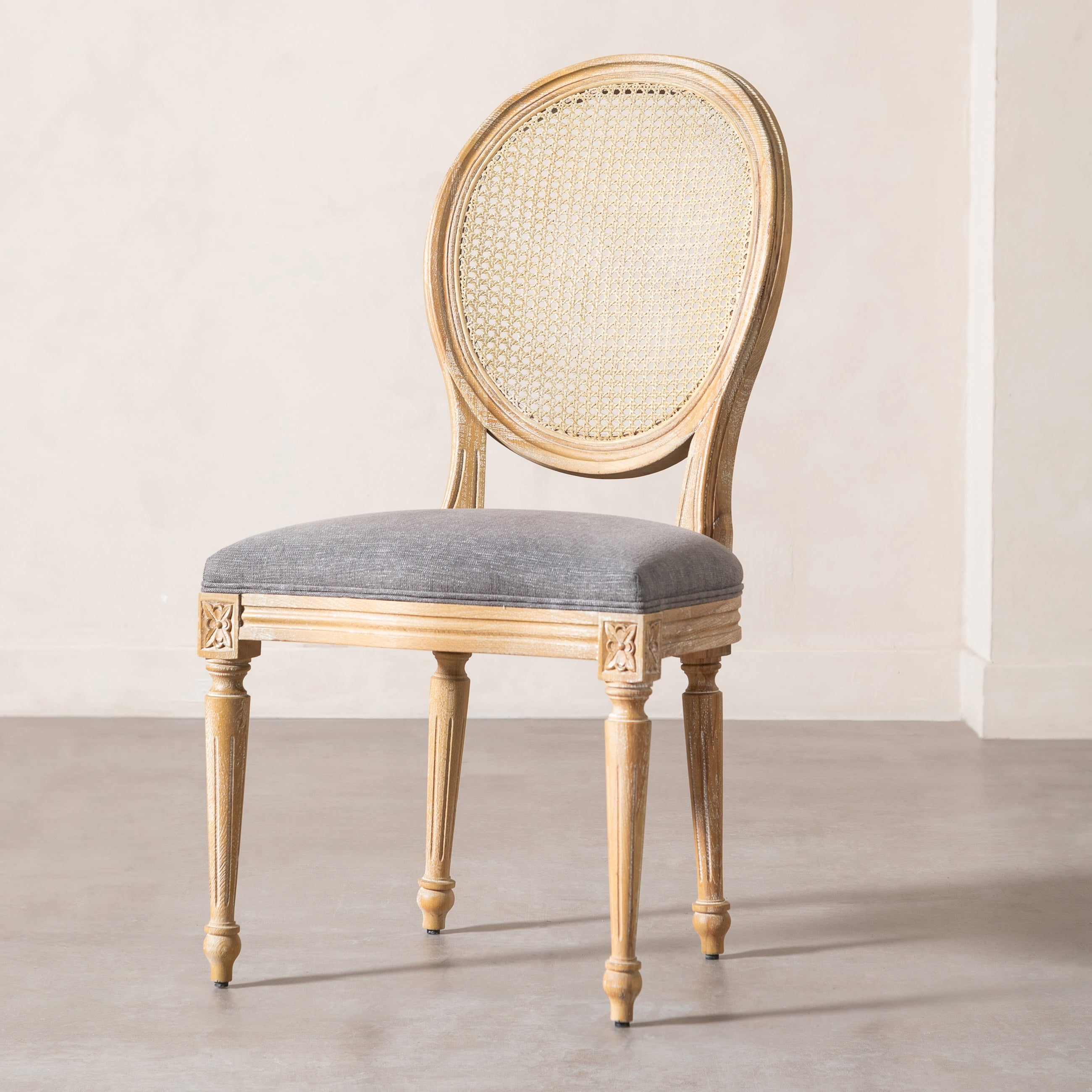 DARLINGTON MASİF AHŞAP HAZERAN SANDALYE GRİ