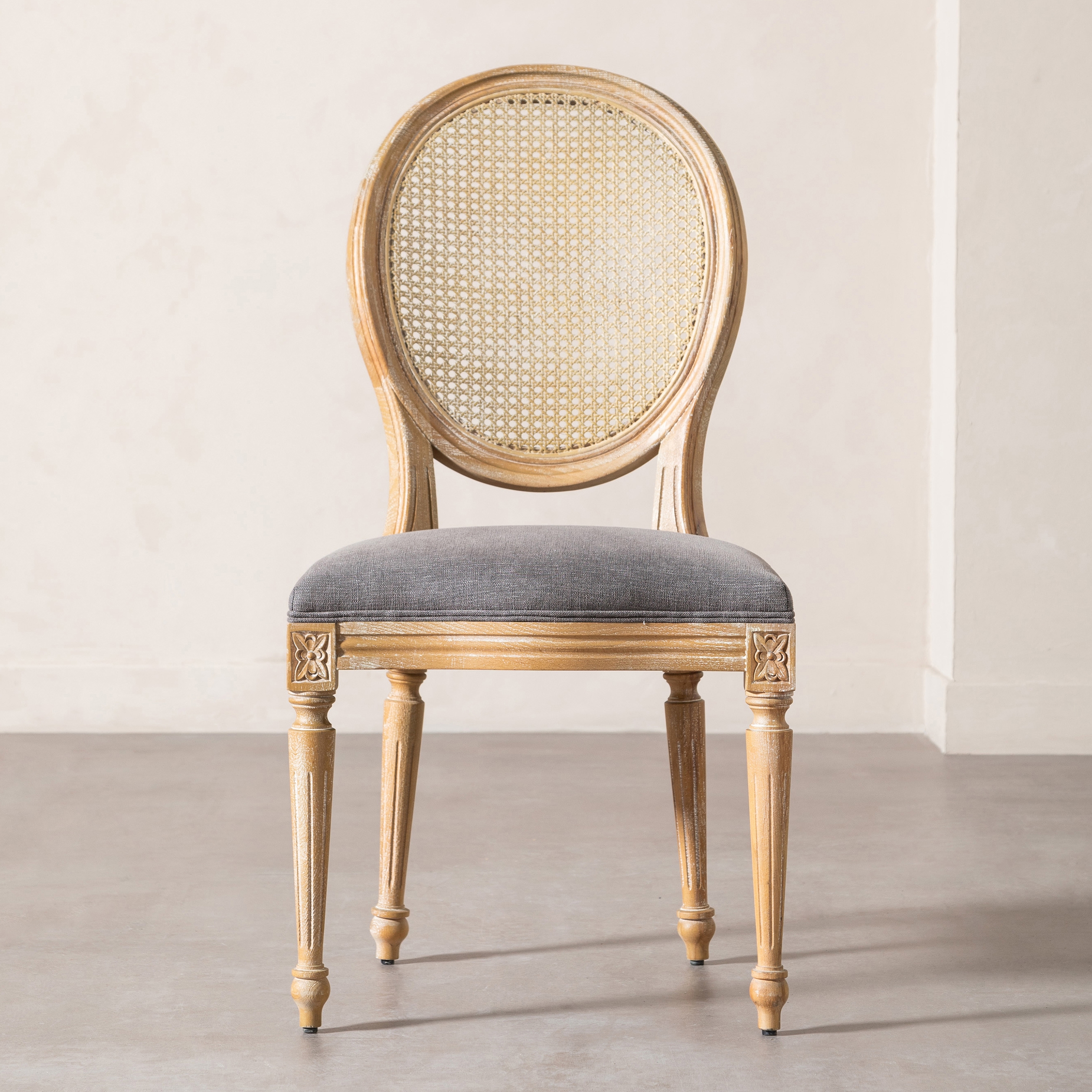 DARLINGTON MASİF AHŞAP HAZERAN SANDALYE GRİ