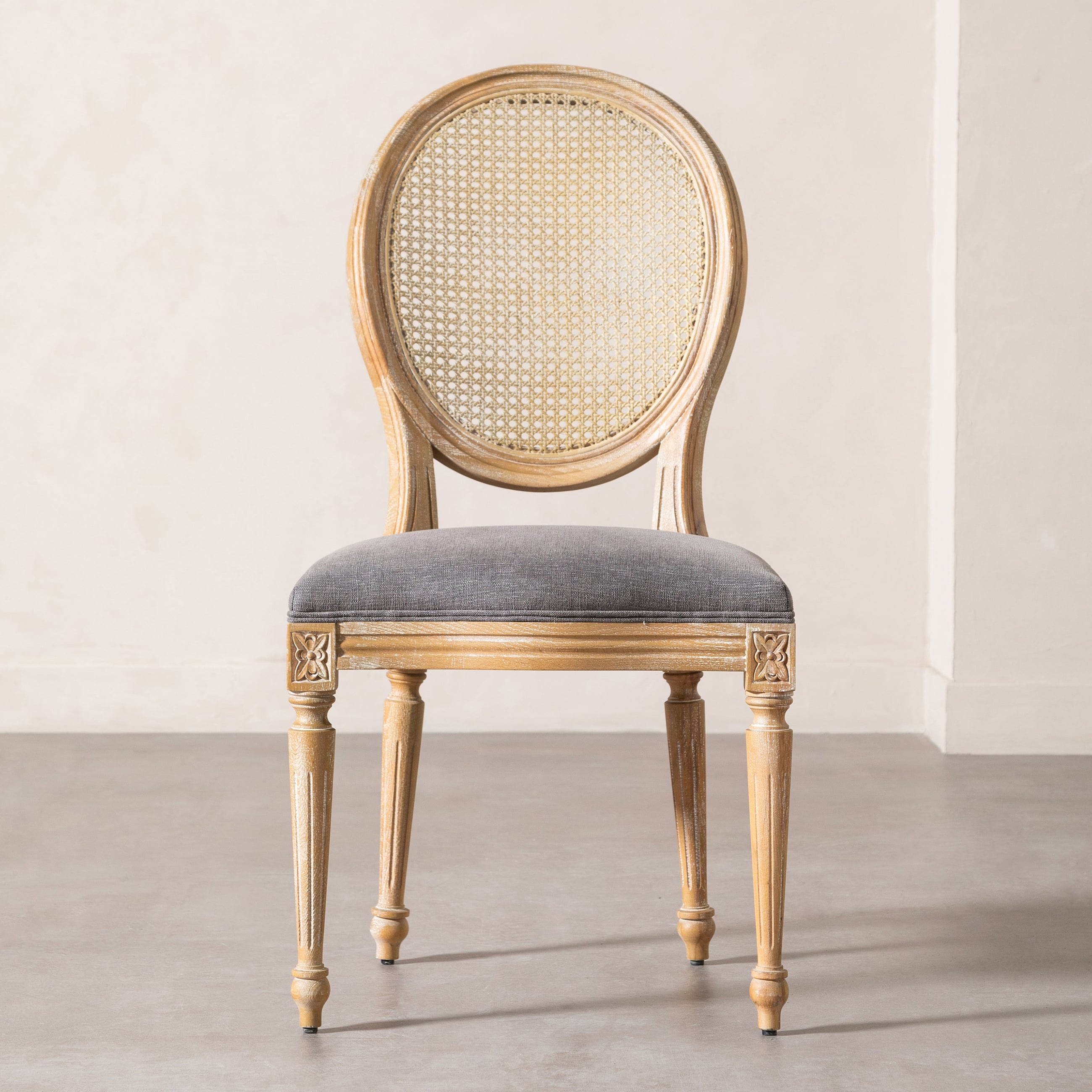  DARLINGTON MASİF AHŞAP HAZERAN SANDALYE GRİ