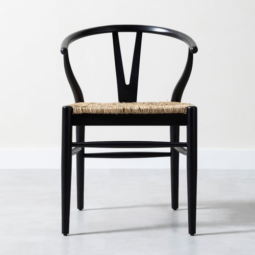 DANISH MASİF AHŞAP SANDALYE SİYAH