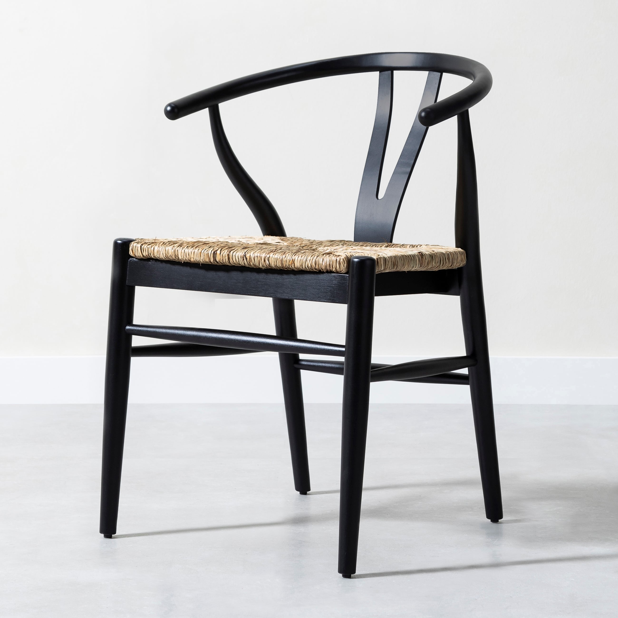 DANISH MASİF AHŞAP SANDALYE SİYAH