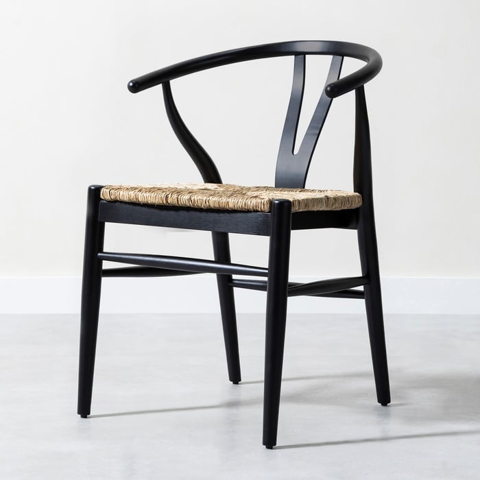 DANISH MASİF AHŞAP SANDALYE SİYAH