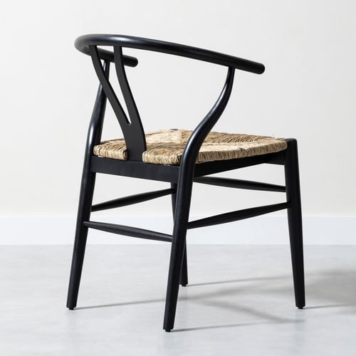 DANISH MASİF AHŞAP SANDALYE SİYAH