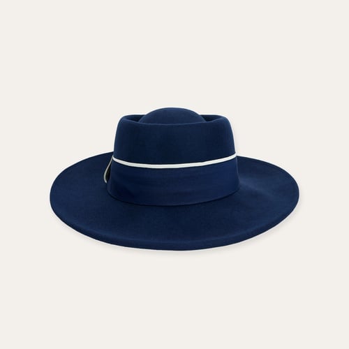 İŞLEMELİ YÜN FÖTR ŞAPKA