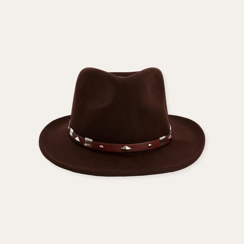 İŞLEMELİ YÜN FÖTR ŞAPKA