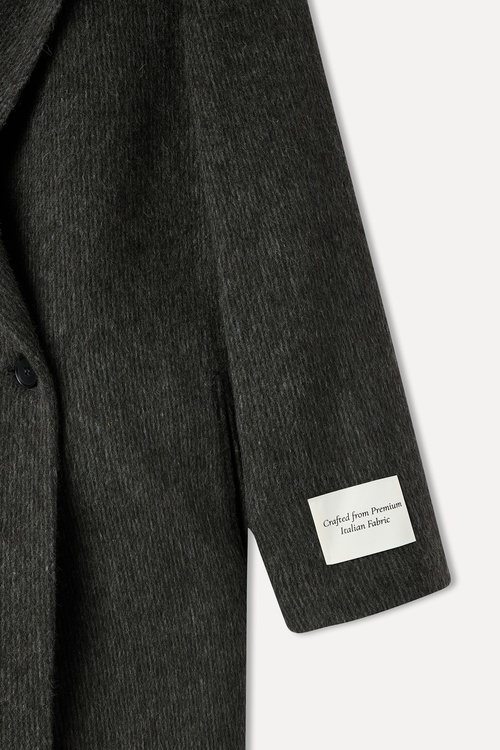 YÜN KARIŞIMLI UZUN PALTO