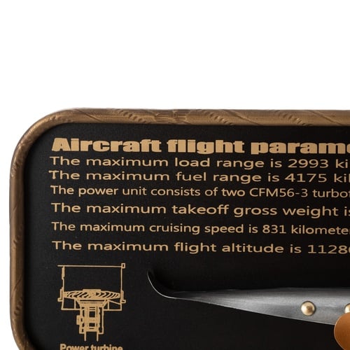 AIRPLANE SILVER DUVAR SAATİ 78X8X21CM