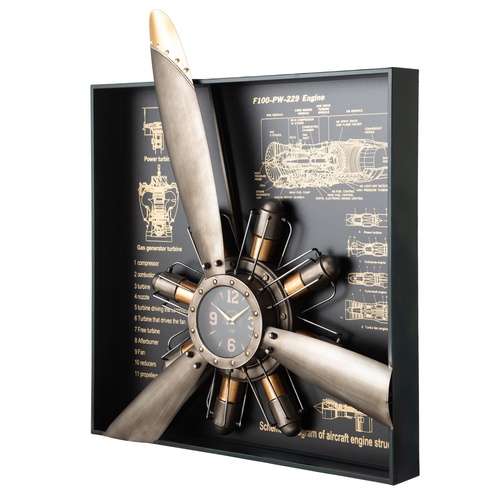 ELICA SILVER DUVAR SAATİ 80X11X96CM