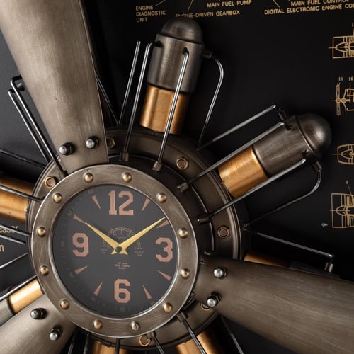 ELICA SILVER DUVAR SAATİ 80X11X96CM