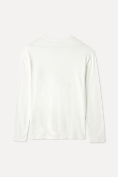 BİSİKLET YAKA UZUN KOLLU T-SHIRT