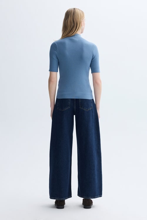 FITTED DİK YAKA 3/4 KOL TRİKO KAZAK