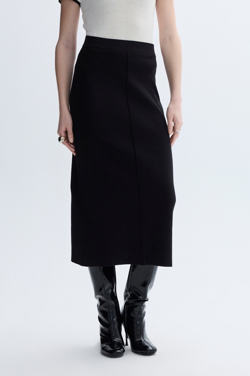 NERVÜR DİKİŞLİ YIRTMAÇLI MİDİ ETEK