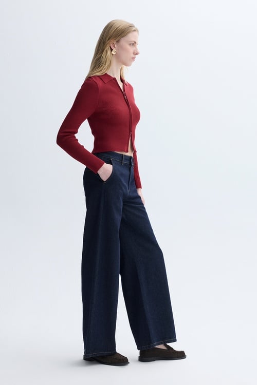 POLO YAKA FERMUARLI TRİKO HIRKA