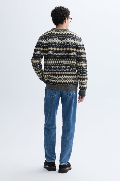 JAKARLI BİSİKLET YAKA KAZAK