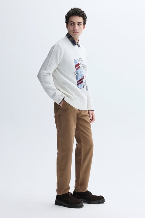 STRAIGHT FIT CHINO PANTOLON